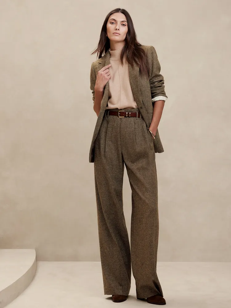 Banana Republic Remanso Donegal Straight-Leg Pant