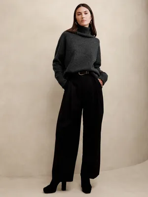 Astrid Boiled Cashmere Turtleneck Sweater