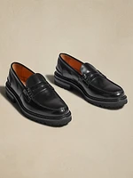 Leather Lug-Sole Loafer