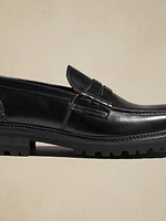 Leather Lug-Sole Loafer