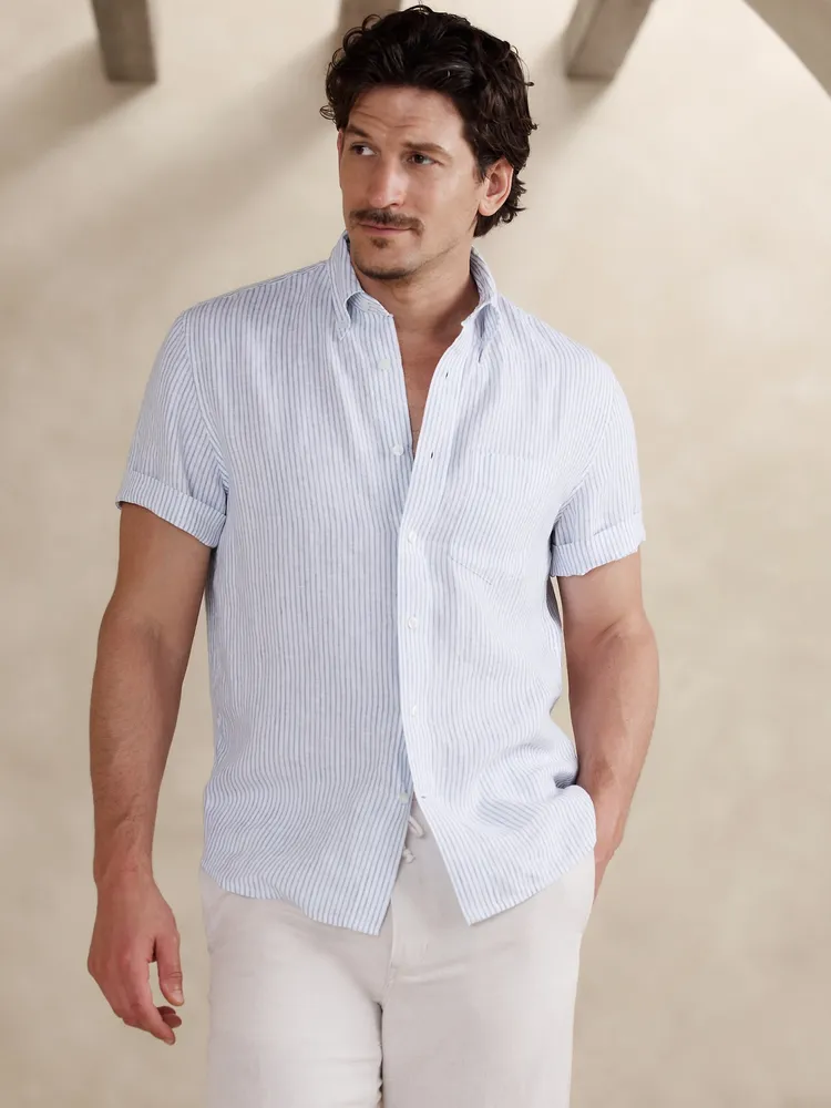 Slim Castello Linen Shirt