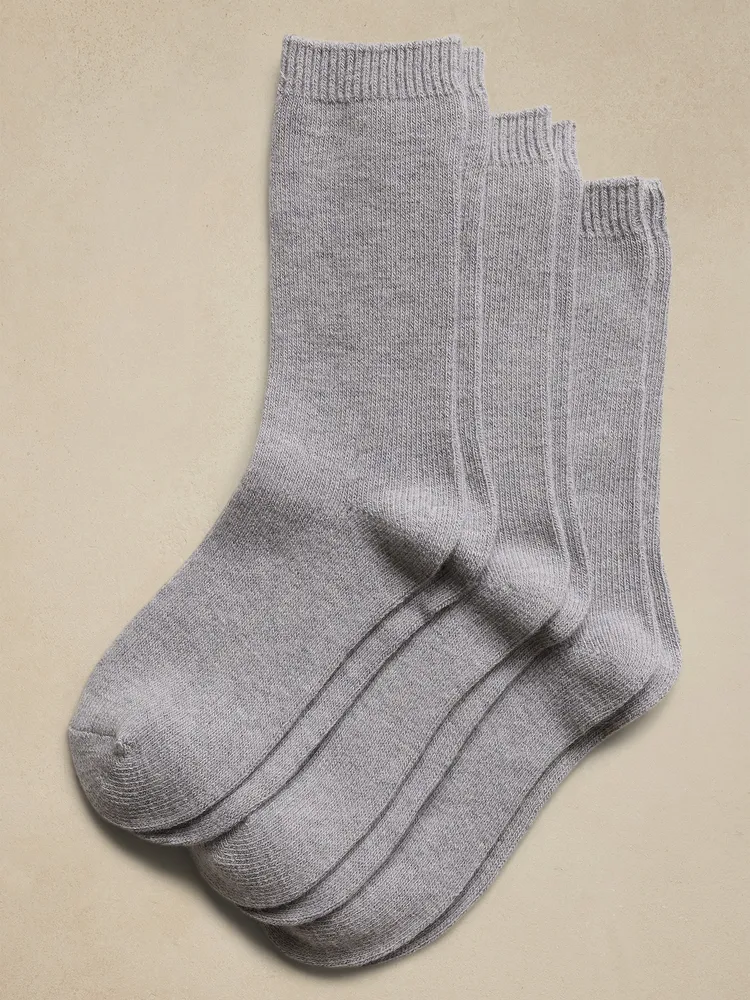 Cozy Sock with a Touch of Cashmere 3-Pack