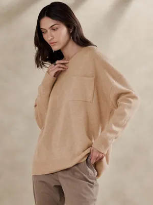 Caro Oversized Lightweight Cashmere Sweater