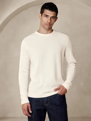 Double-Knit Crew-Neck T-Shirt