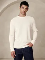 Double-Knit Crew-Neck T-Shirt