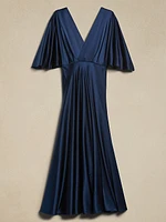 Aura Silk Maxi Dress