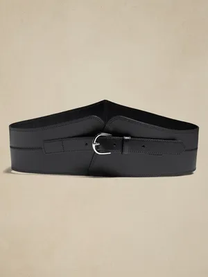 Leather Corset Waist Belt