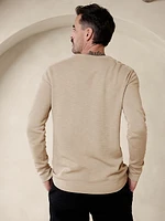 Double-Knit Henley T-Shirt