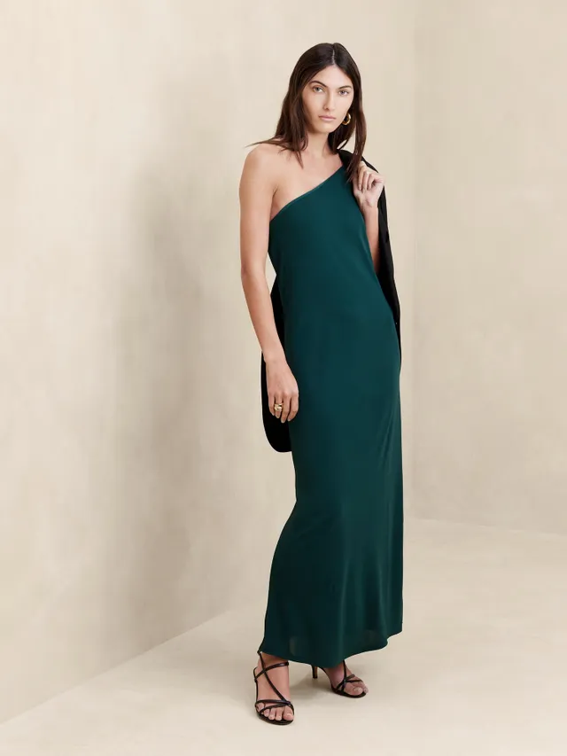 Blaire Velvet One-Shoulder Dress