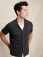 Lightweight Merino-Linen Resort Shirt