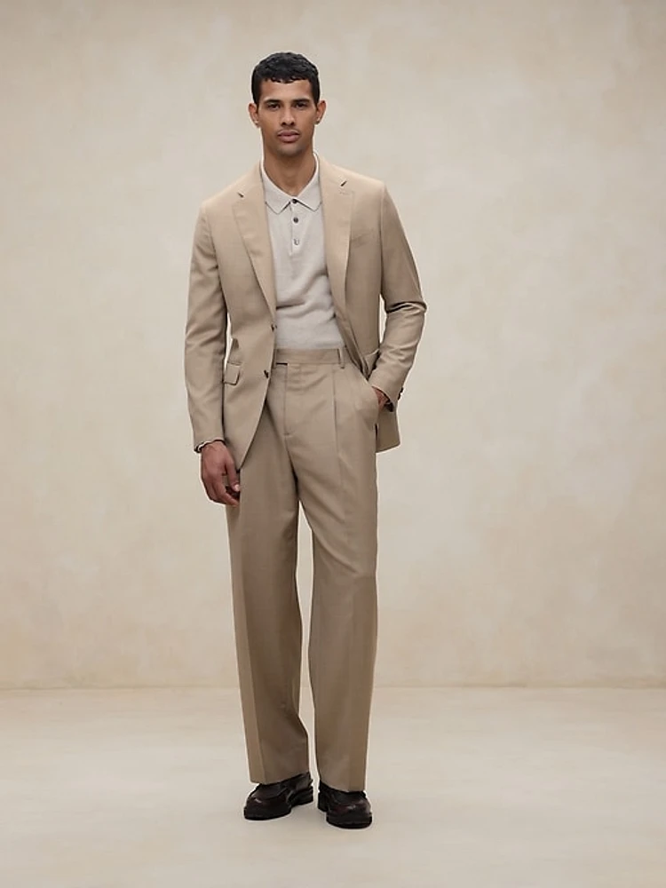 Signature Italian Twill Wide-Leg Pant