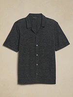 Lightweight Merino-Linen Resort Shirt