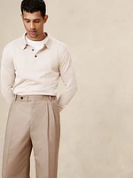 Signature Italian Twill Wide-Leg Pant