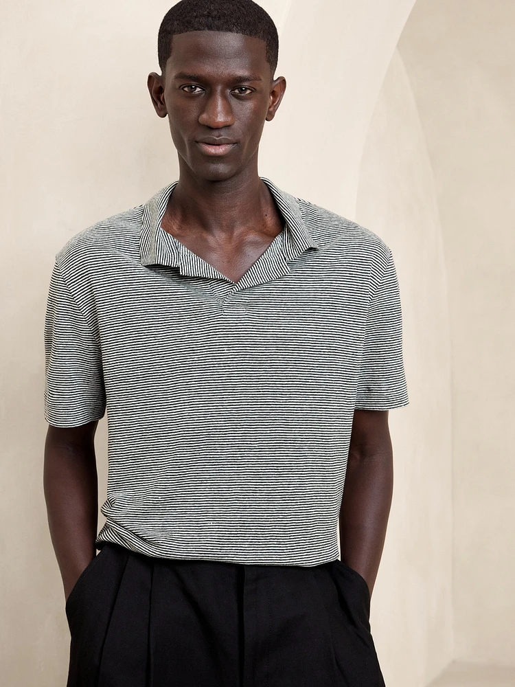 Linen Polo Shirt