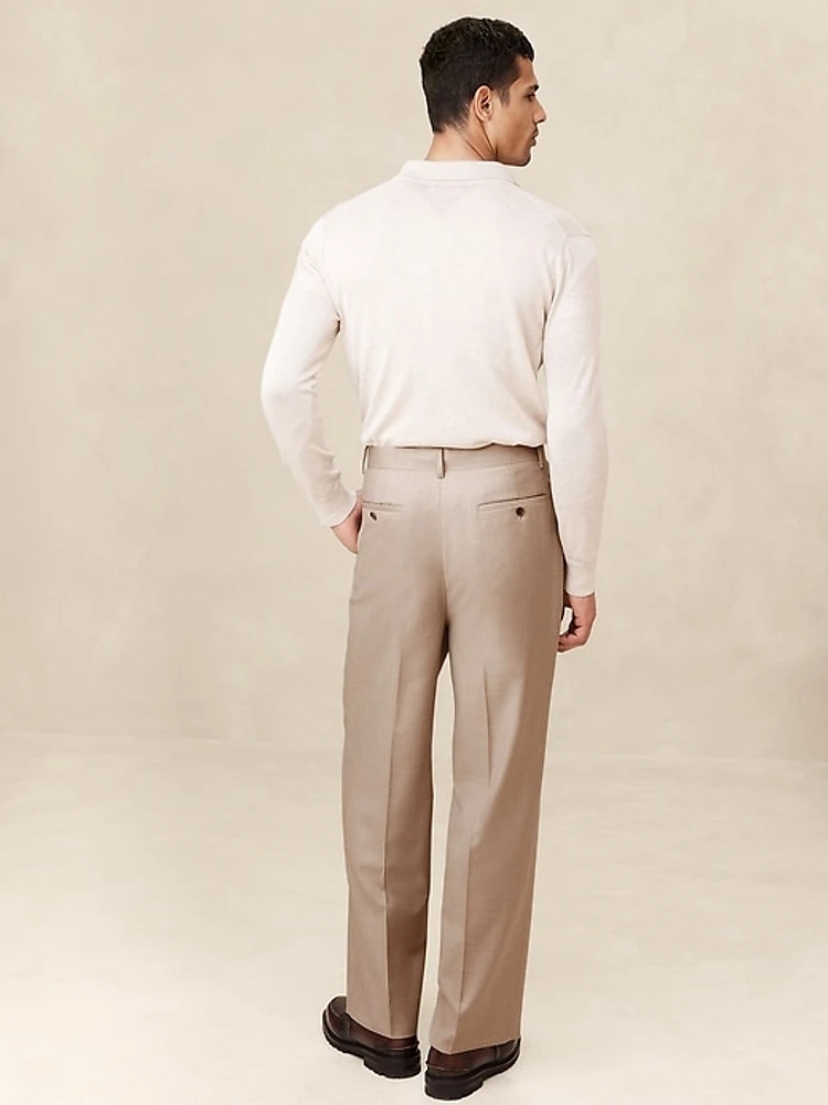 Signature Italian Twill Wide-Leg Pant