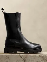 Hudson Tall Leather Chelsea Boot