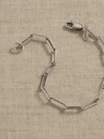 Ravena Paperclip Chain Bracelet | Aureus + Argent