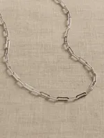 Ravena Paperclip Chain Necklace | Aureus + Argent