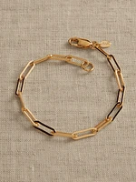 Ravena Paperclip Chain Bracelet by Aureus + Argent