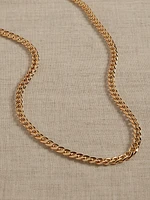 Ravena Delicate Curb Link Necklace by Aureus + Argent