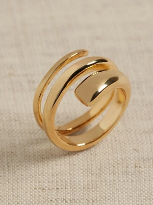 Ravena Coil Ring by Aureus + Argent