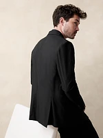 Signature Italian Hopsack Double-Breasted Suit Jacket