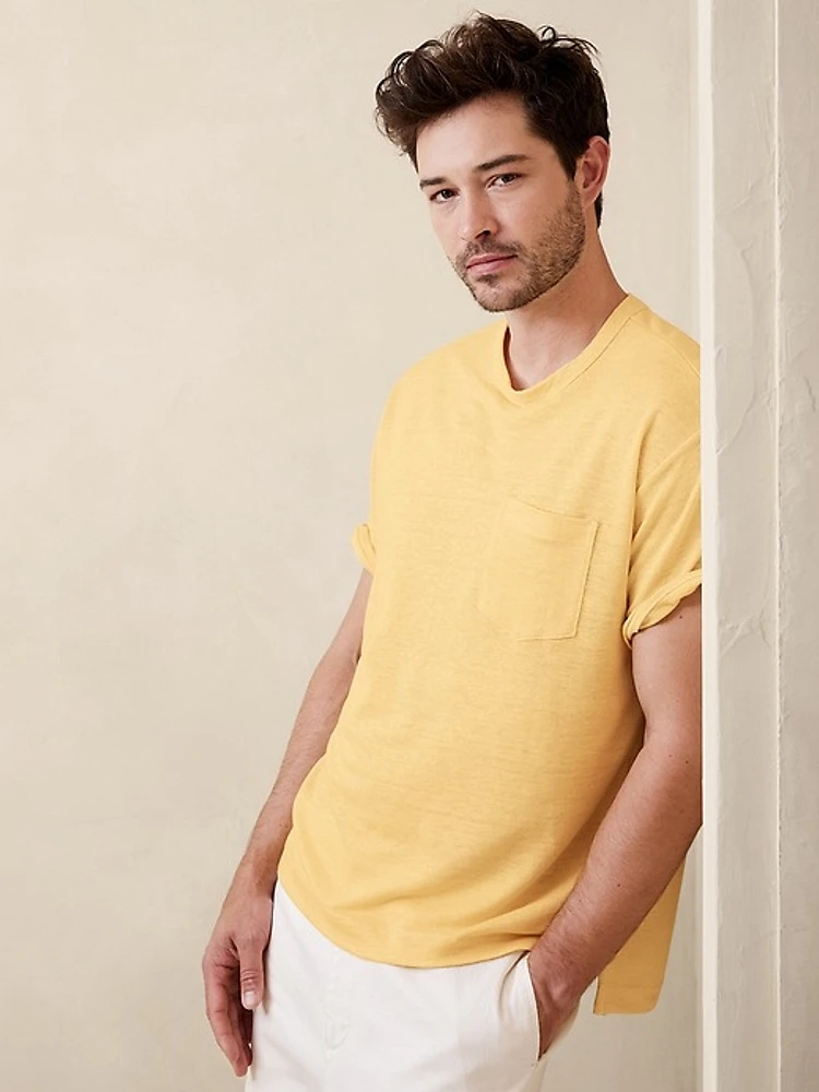 Linen French Terry T-Shirt