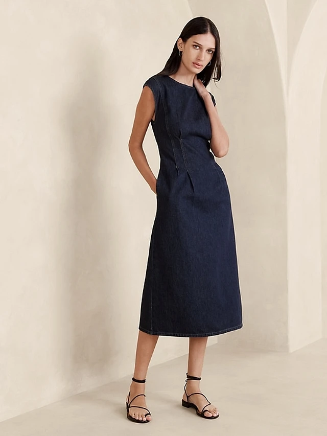 banana republic grey sheath dress Gray Wool Blend Sheath Dress