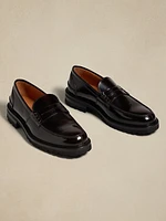 Leather Lug-Sole Loafer