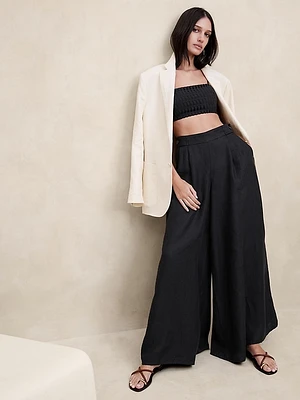 Lina Linen Wide-Leg Pant