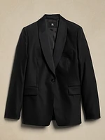 Barathea Relaxed Italian Wool Tuxedo Jacket