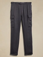 European Linen Tailored Cargo Pant