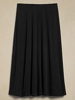 Crepe Knit Midi Skirt