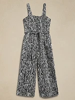 Cotton Wide-Leg Jumpsuit