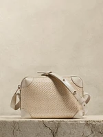 Woven Straw Camera Bag