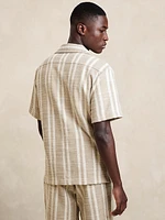 Stripe Jacquard Resort Shirt