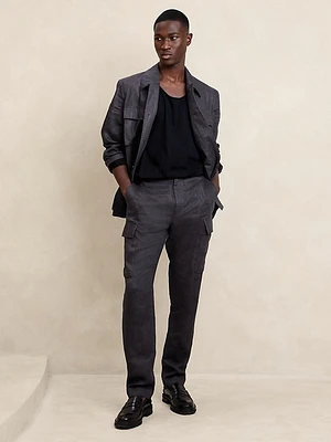 European Linen Tailored Cargo Pant