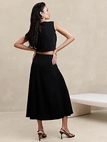 Crepe Knit Midi Skirt