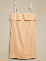 Strapless Linen Mini Dress