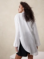 Oversized Linen Gauze Tunic