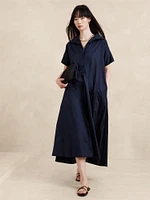 Cruz Stretch-Poplin Maxi Dress