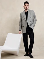 Signature Italian Rustico Double-Breasted Suit Jacket