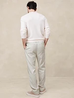 Italian Linen-Cotton Pull-On Pant