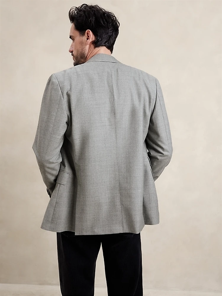 Signature Italian Rustico Double-Breasted Suit Jacket