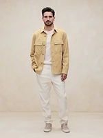 Italian Linen-Cotton Pull-On Pant