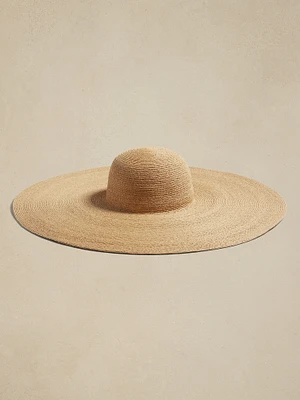 Oversized Raffia Straw Hat