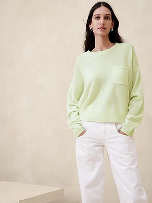 Lightweight Cashmere Cropped Sweater