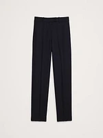 High-Rise Tapered Italian Wool Ankle Pant