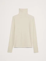 Luxe Wool-Blend Turtleneck T-Shirt