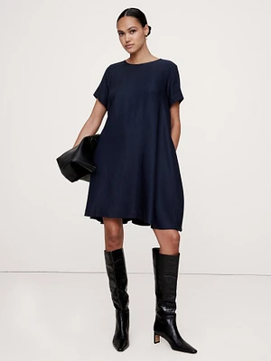 Aurelia Linen-Blend Mini Dress